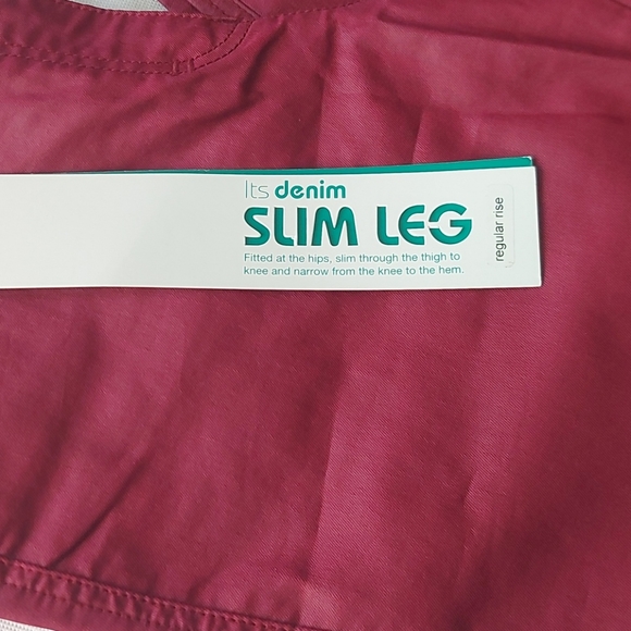 NWT Its denim coated slim leg jean -  size 8 tall - Picture 2 of 11